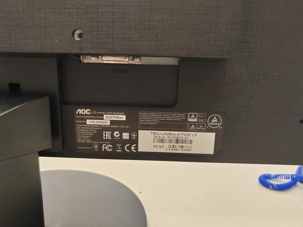 Монитор AOC E2070Swn;