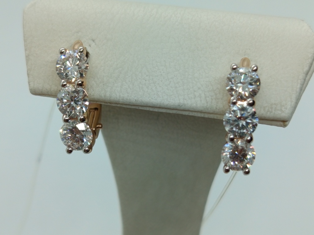 СЕРЬГИ БРИЛЛИАНТ (Au 585)