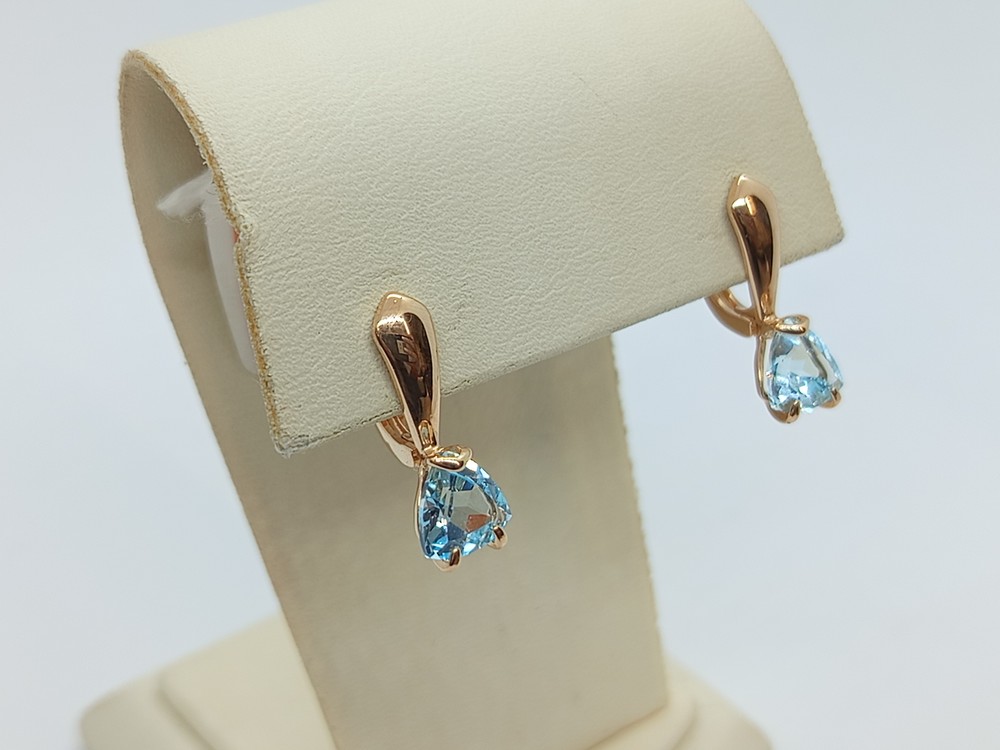 СЕРЬГИ С КАМНЕМ (Au 585)