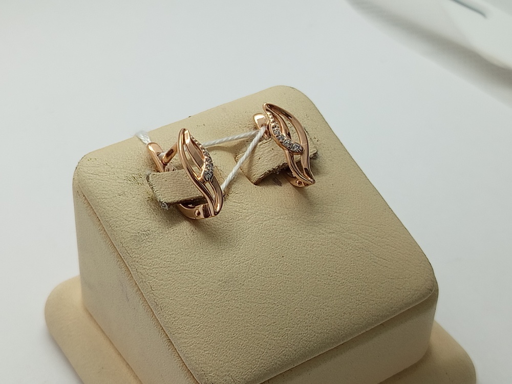 СЕРЬГИ С КАМНЯМИ (Au 585)