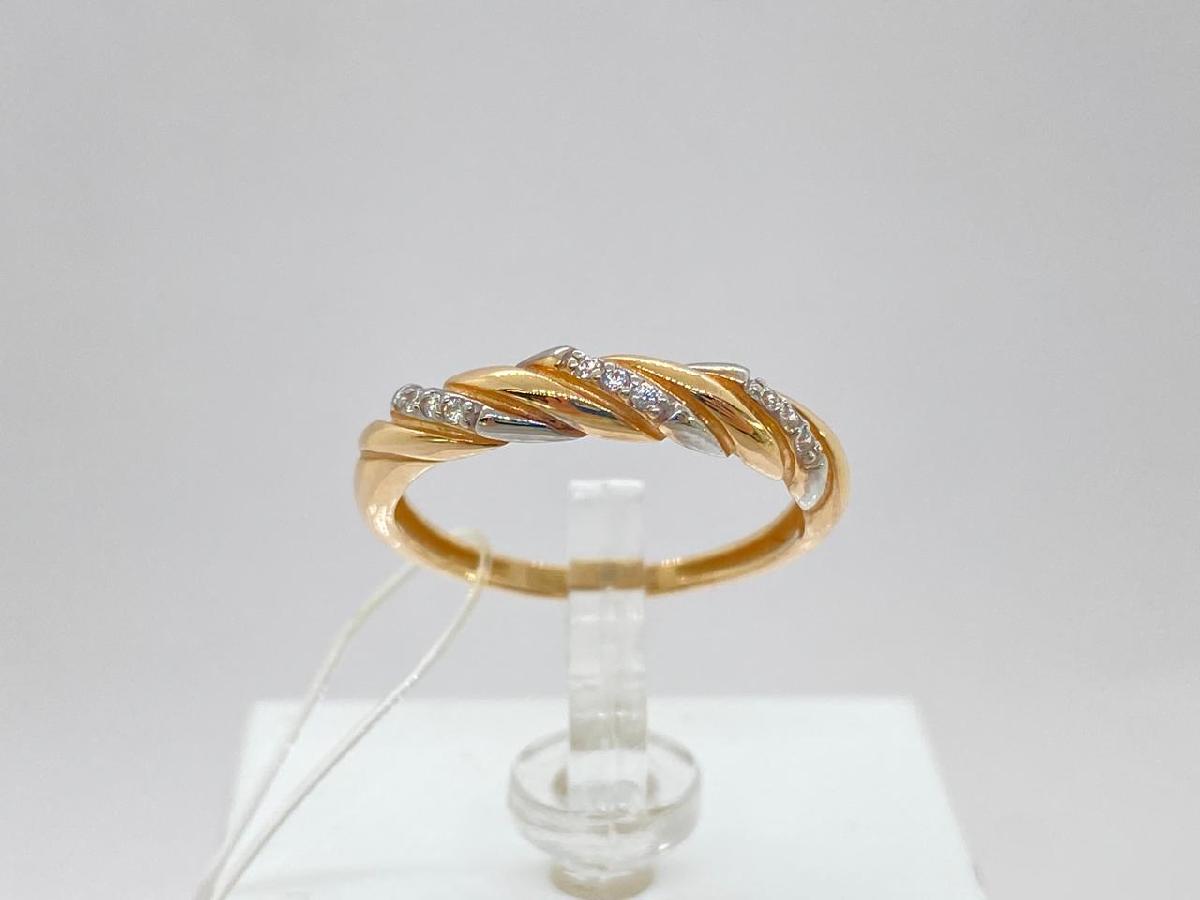 КОЛЬЦО С КАМНЯМИ (Au 585)