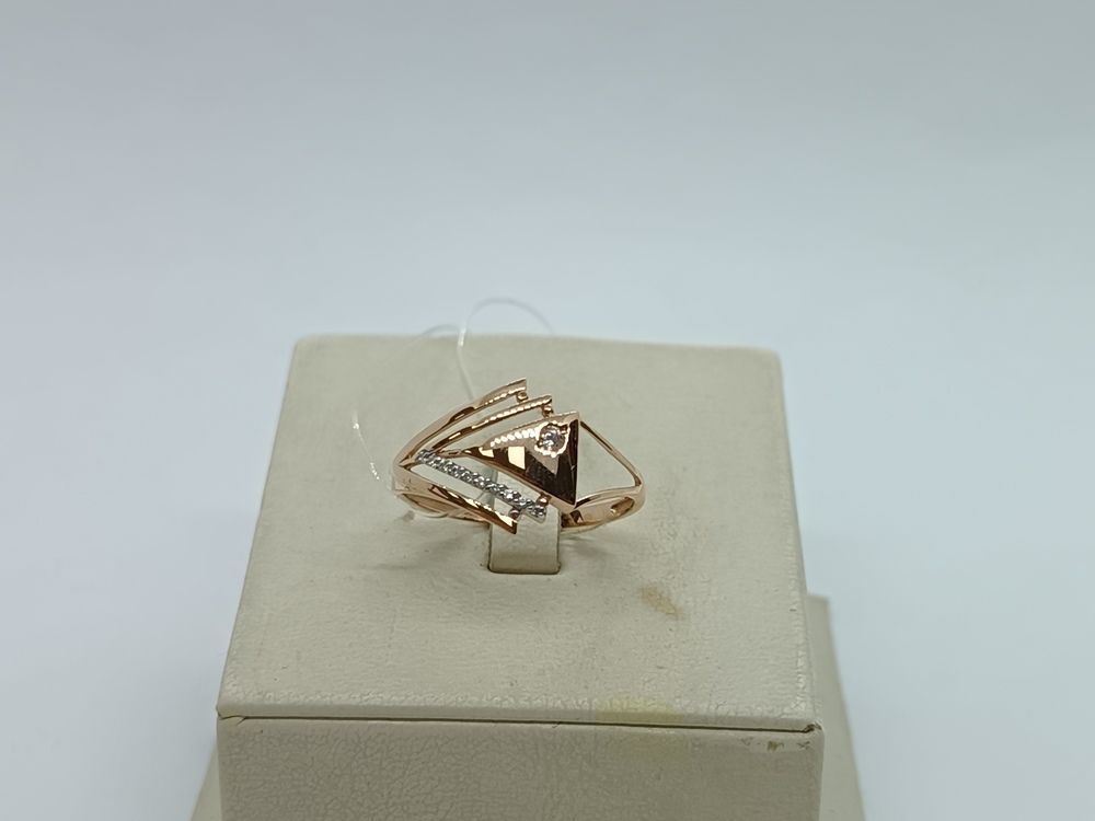 КОЛЬЦО С КАМНЯМИ (Au 585)