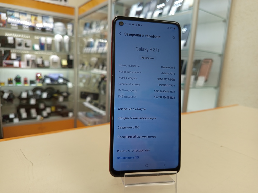 Смартфон Samsung Galaxy A21S 4/64