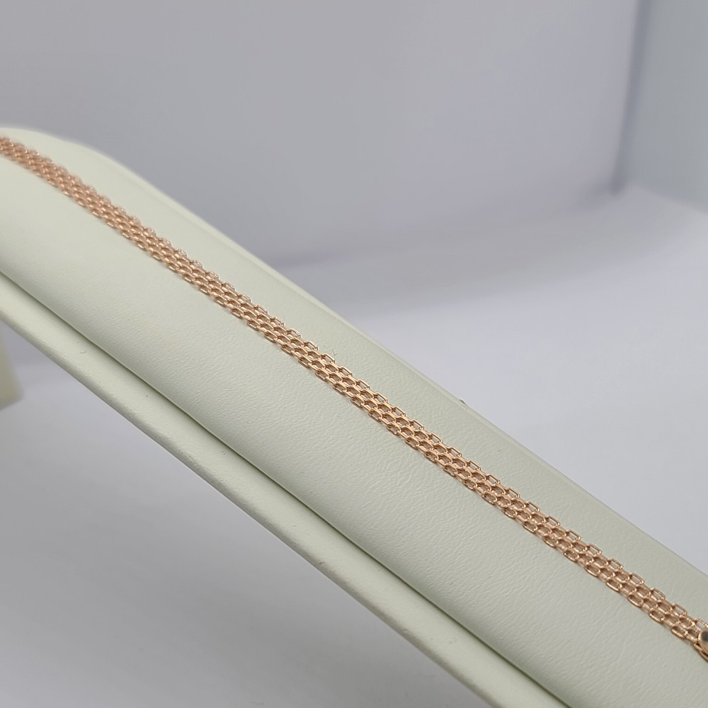 БРАСЛЕТ ПОЛНОВЕСНЫЙ Бисмарк машинный (Au 585)