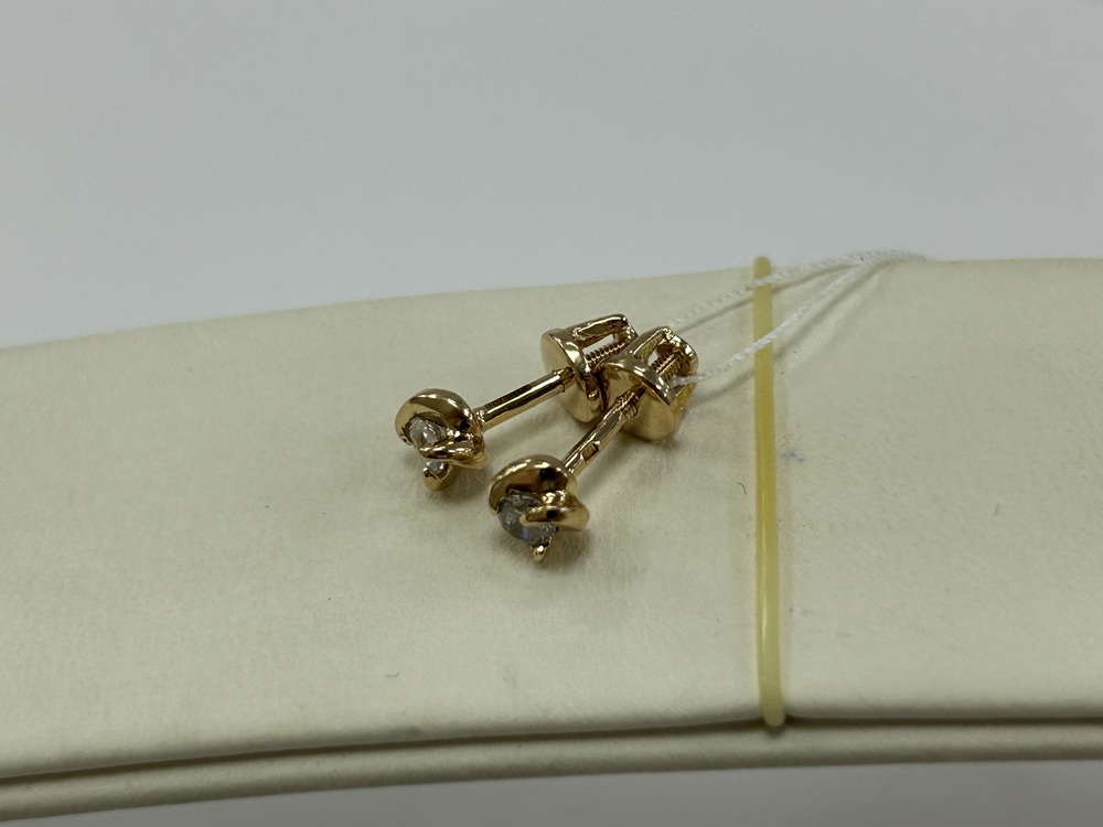 СПУС585 СЕРЬГИ ПУСЕТЫ (Au 585)