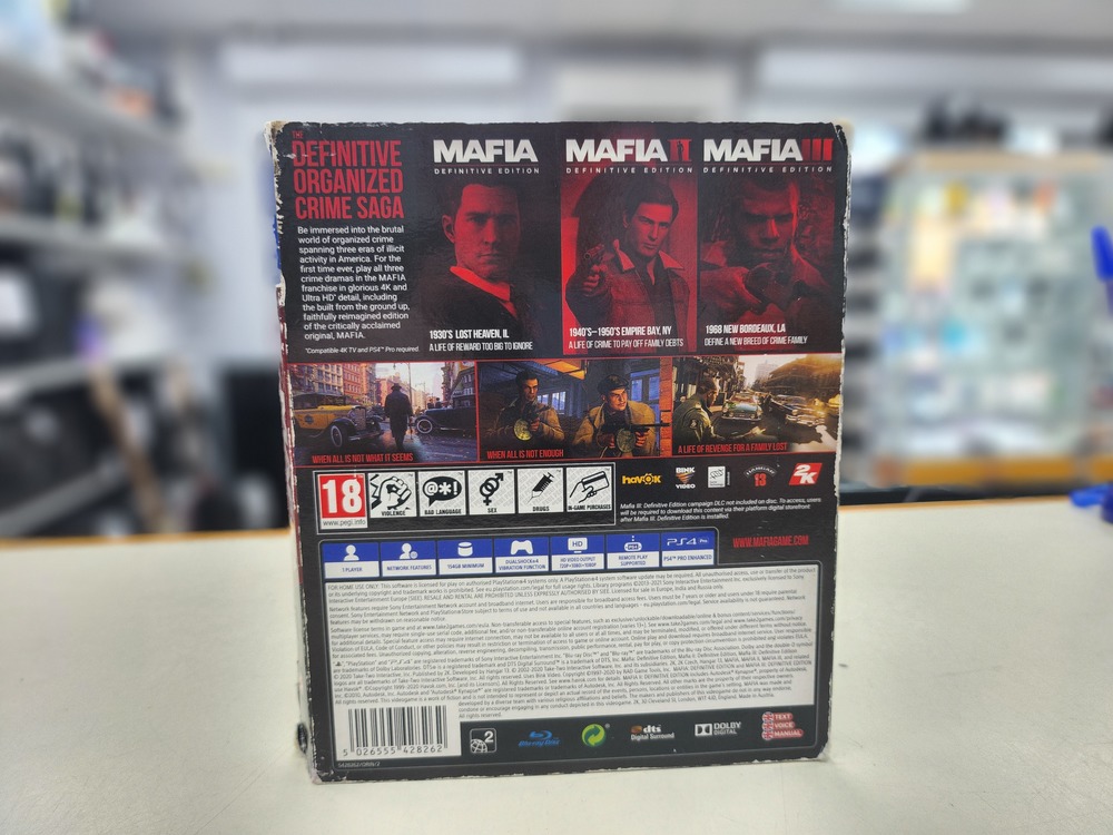 Игра Playstation 4 Mafia Trilogy