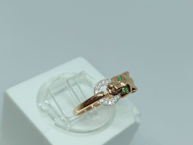 КОЛЬЦО С КАМНЯМИ (Au 585)