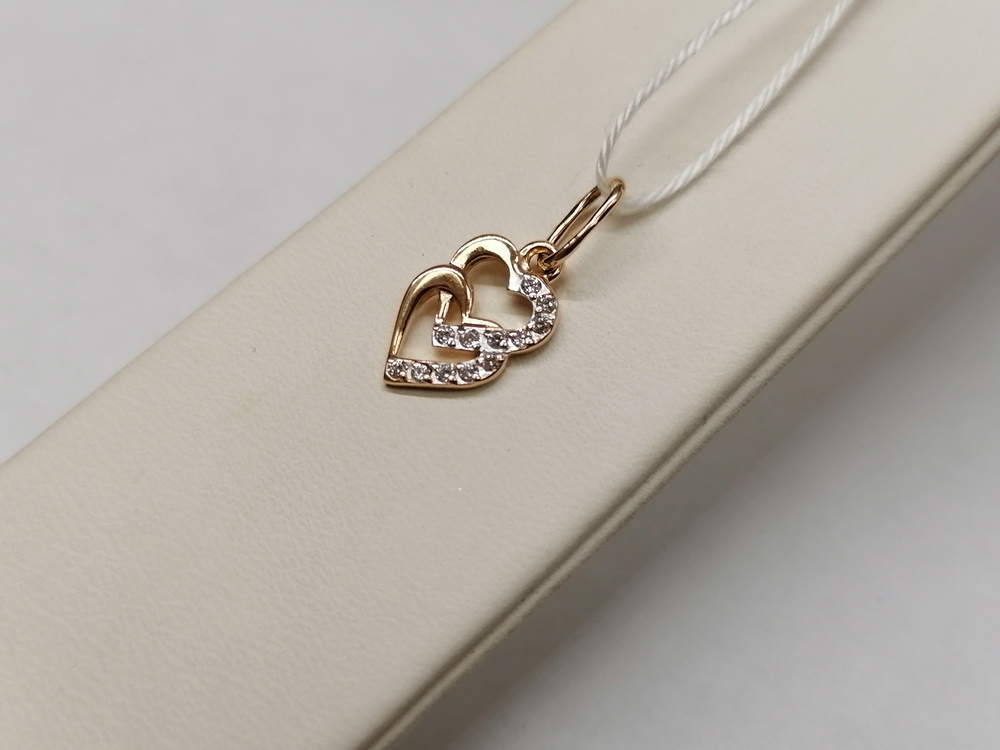 ПОДКМИ585 ПОДВЕСКА С КАМНЯМИ (Au 585)