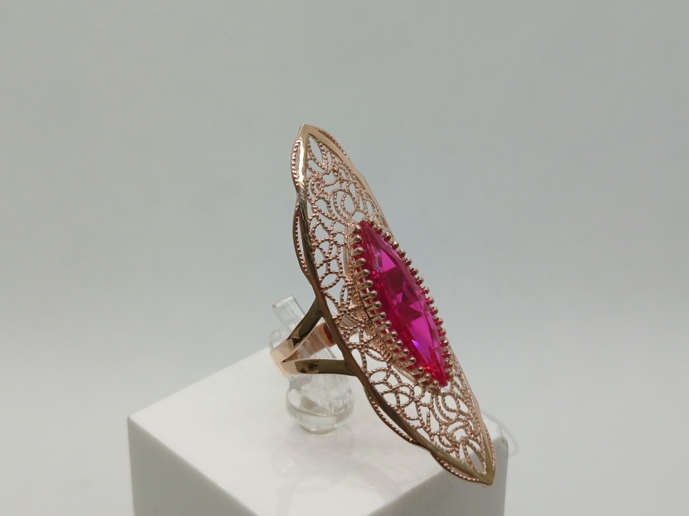 КОЛЬЦО С КАМНЕМ (Au 585)