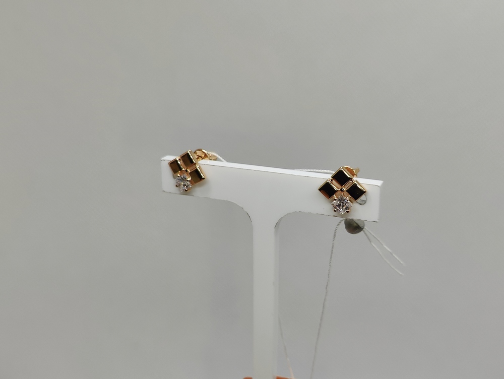 СПУС585 СЕРЬГИ ПУСЕТЫ (Au 585)