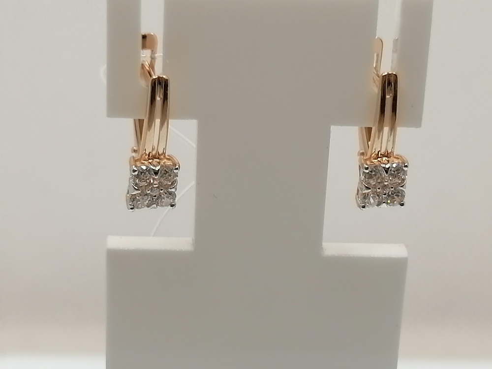 СЕРЬГИ С КАМНЯМИ (Au 585)