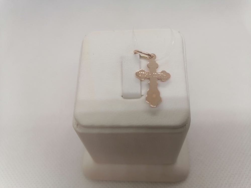 810-00330-10-00-00-00 ПОДВЕСКА КРЕСТ без камня (Au 585)