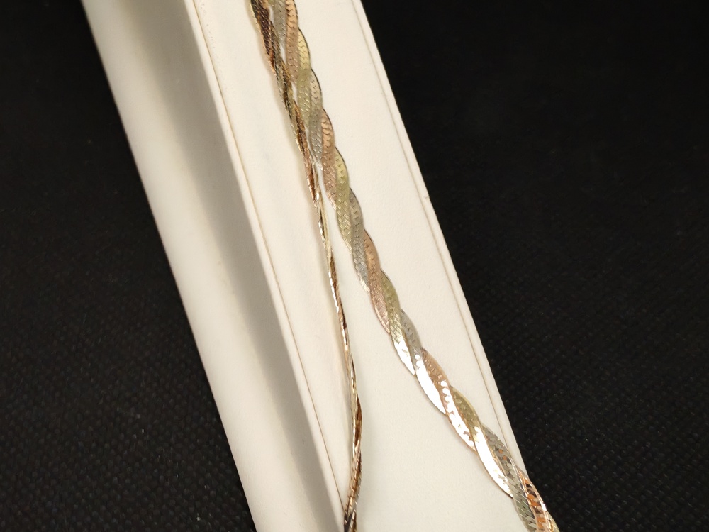 ЦЕПЬ ПОЛНОВЕСНАЯ Косичка(монреаль) (Au 585)