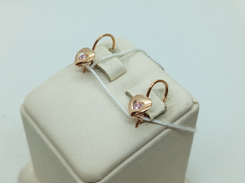 СЕРЬГИ С КАМНЕМ (Au 585)