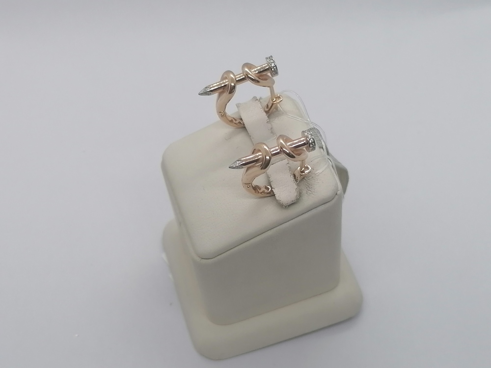 СЕРЬГИ С КАМНЯМИ (Au 585)