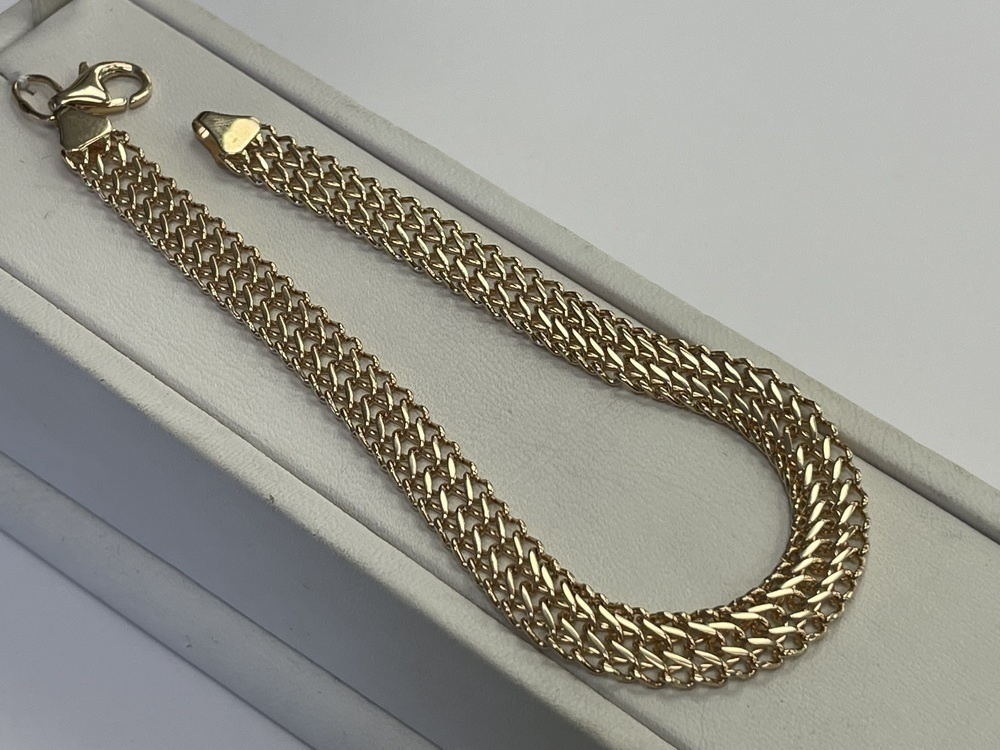 БРАСЛЕТ ПОЛНОВЕСНЫЙ Восьмерка (Au 585)