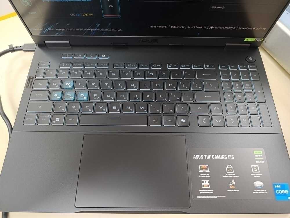 Ноутбук ASUS; i5-13450HX, Geforce RTX 5070, 32 Гб, 1 Tb, Нет