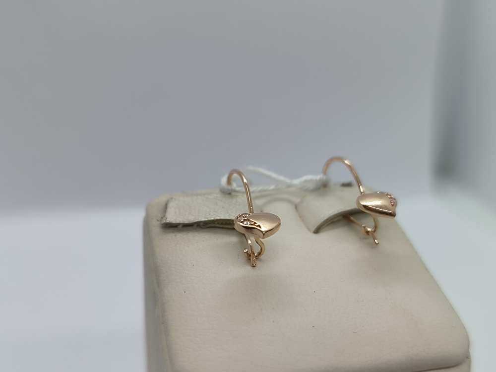 СКМИ585 СЕРЬГИ С КАМНЯМИ (Au 585)