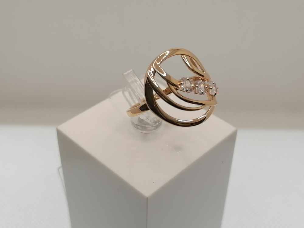 КОЛЬЦО С КАМНЯМИ (Au 585)