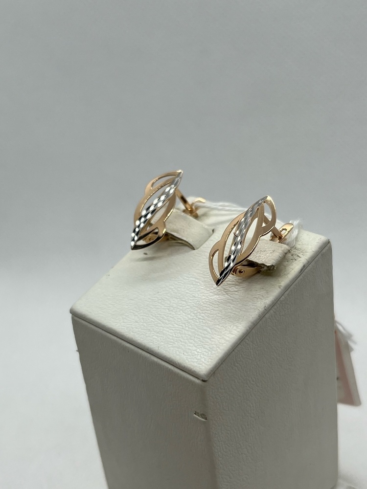 СЕРЬГИ БЕЗ КАМНЯ (Au 585)