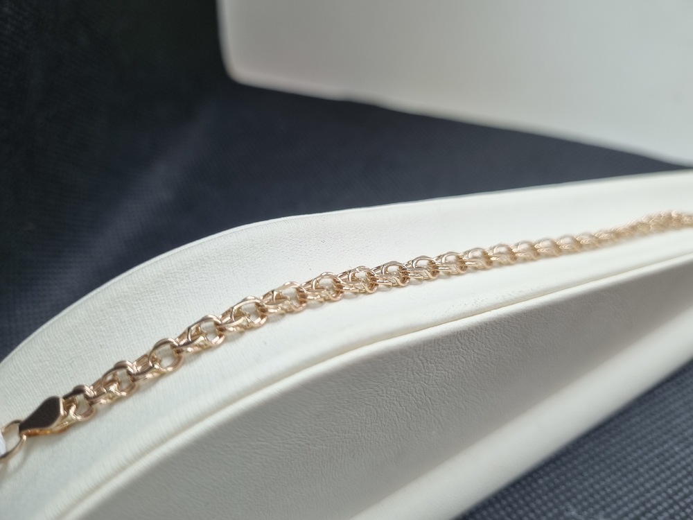 БРАСЛЕТ ПУСТОТЕЛЫЙ Бисмарк Au 585