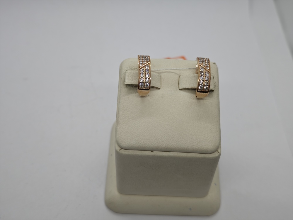 СКМИ585 СЕРЬГИ С КАМНЯМИ (Au 585)
