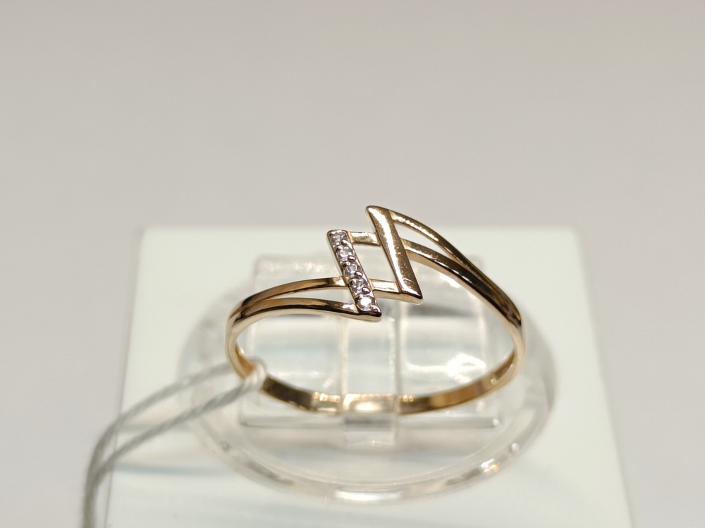 КОЛЬЦО С КАМНЯМИ (Au 585)