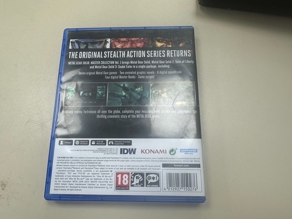 Игра Playstation 5 Metal Gear Solid Master Collection