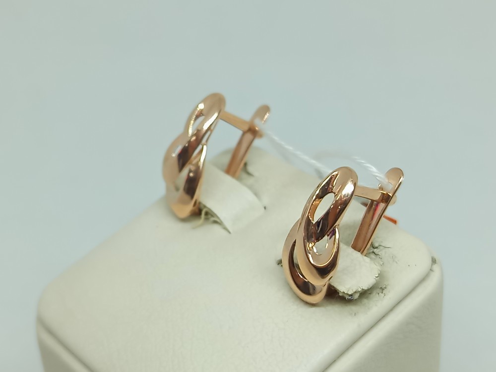 СБКМ585 СЕРЬГИ БЕЗ КАМНЯ (Au 585)