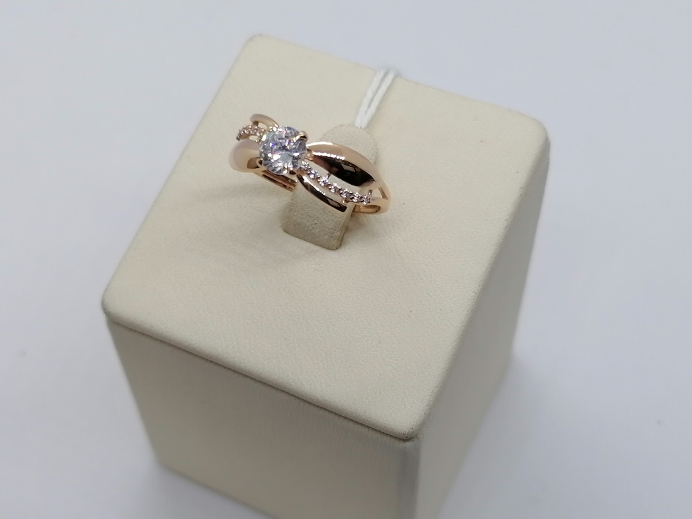 КОЛКМИ585 КОЛЬЦО С КАМНЯМИ (Au 585)
