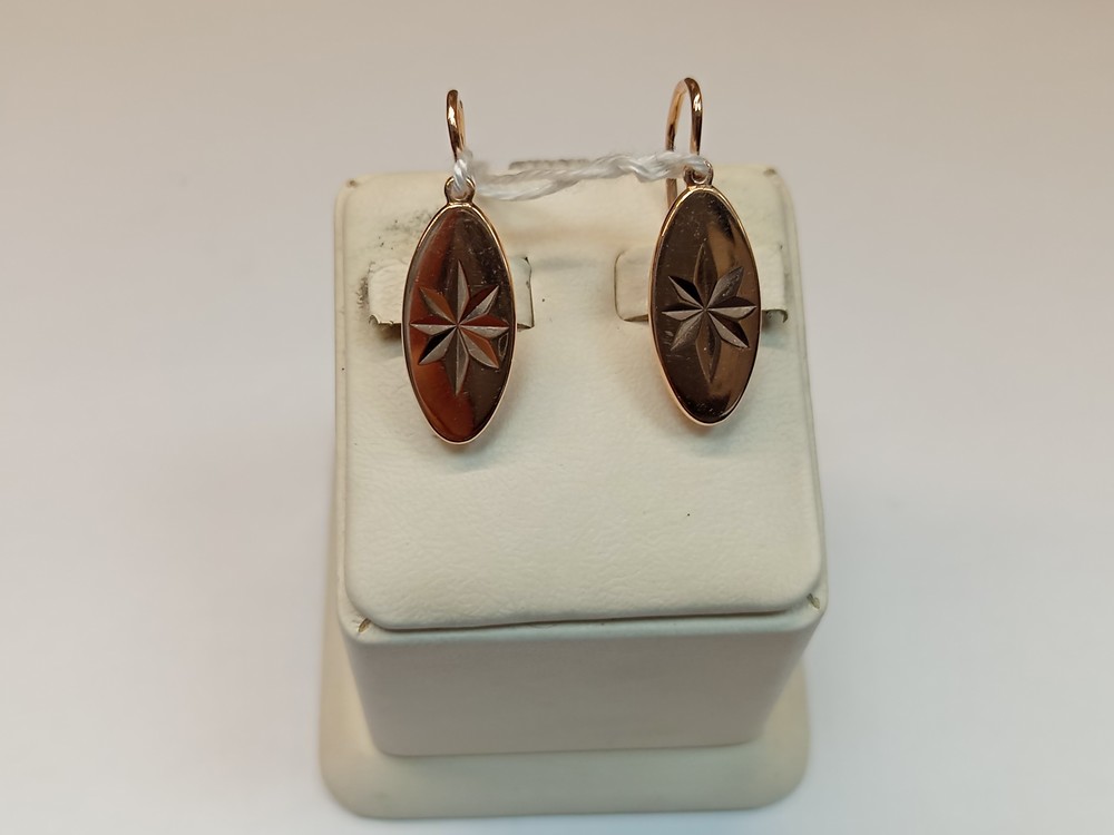 СБКМ583 СЕРЬГИ БЕЗ КАМНЯ (Au 583)