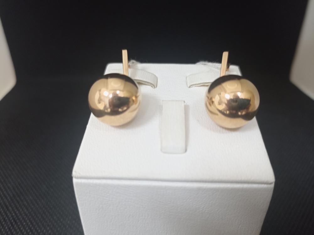 СЕРЬГИ БЕЗ КАМНЯ (Au 585)