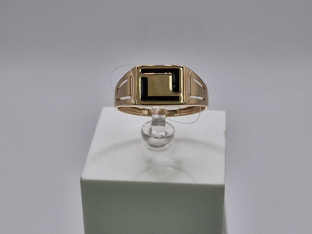 КОЛЬЦО ПЕЧАТКА Эмаль (Au 585)