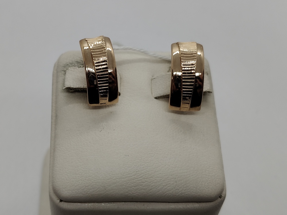 СЕРЬГИ БЕЗ КАМНЯ (Au 585)