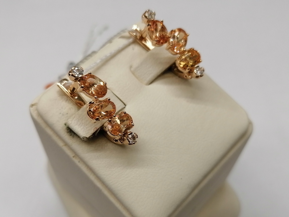 СЕРЬГИ С КАМНЯМИ (Au 585)