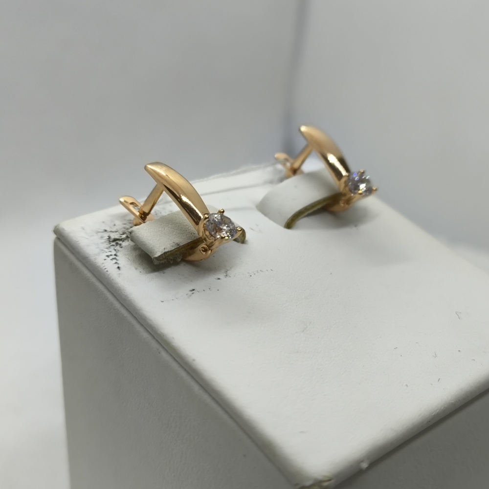 СЕРЬГИ С КАМНЕМ (Au 585)