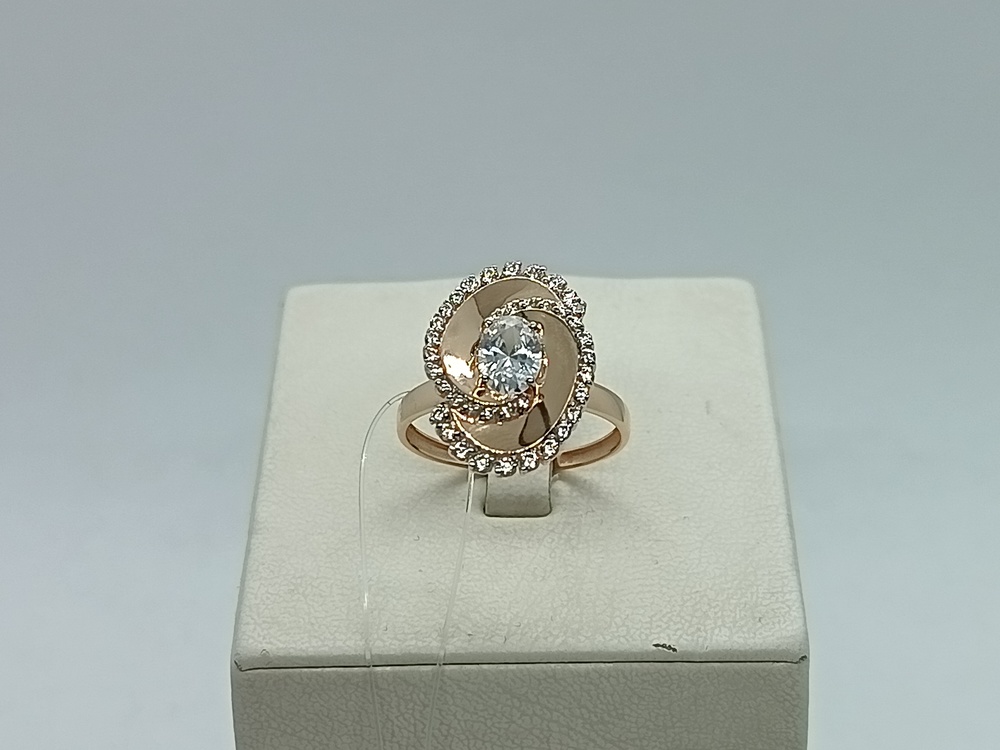 КОЛЬЦО С КАМНЯМИ (Au 585)