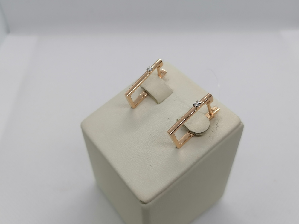 СЕРЬГИ С КАКМНЕМ (Au 585) СЕРЬГИ С КАКМНЕМ (Au 585)