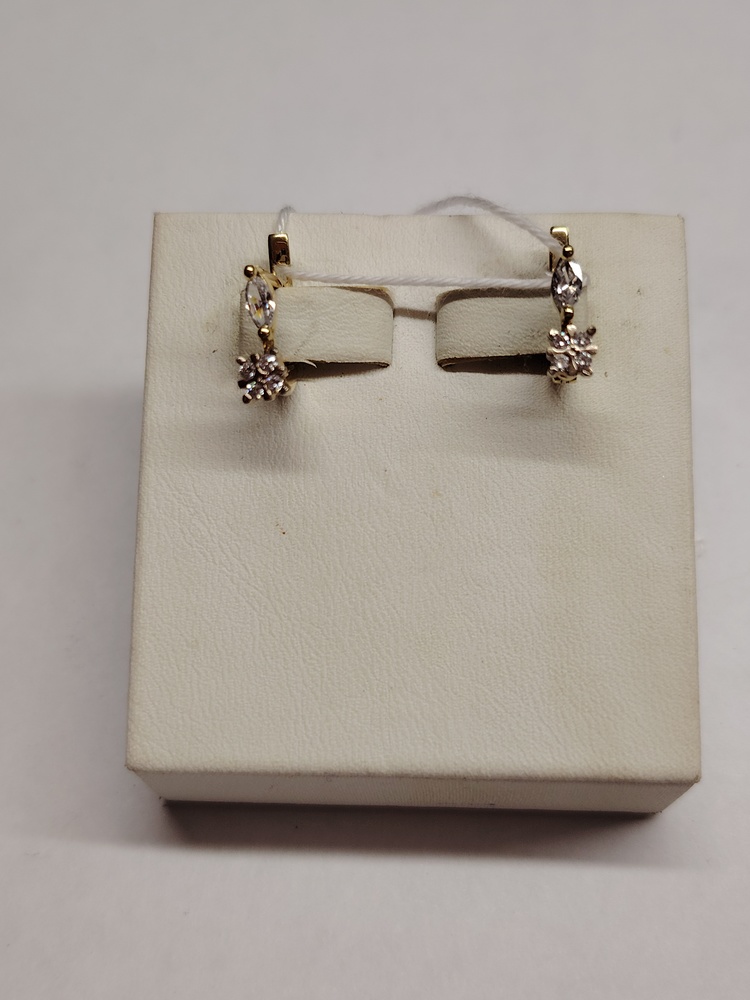 СКМИ585 СЕРЬГИ С КАМНЯМИ (Au 585)