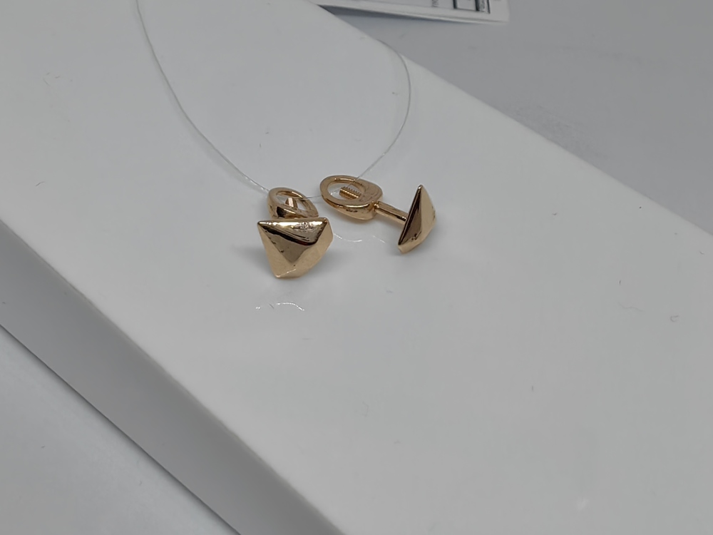 СЕРЬГИ ПУСЕТЫ без камня (Au 585)