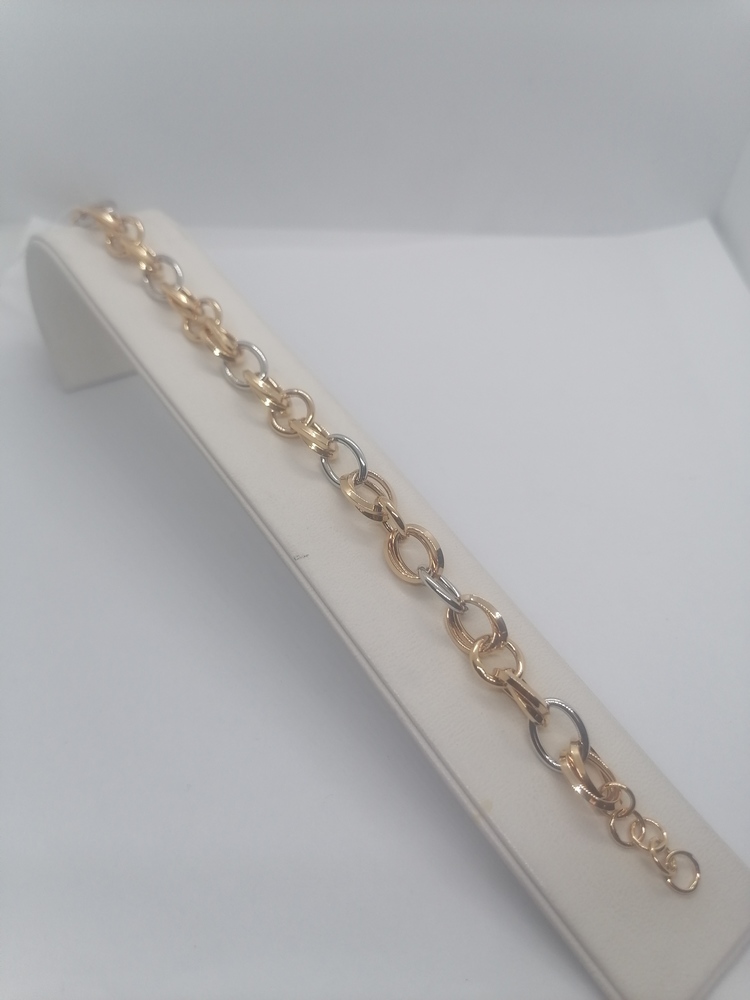 Т-26304 БРАСЛЕТ ФАНТАЗИЯ без камня (Au 585)