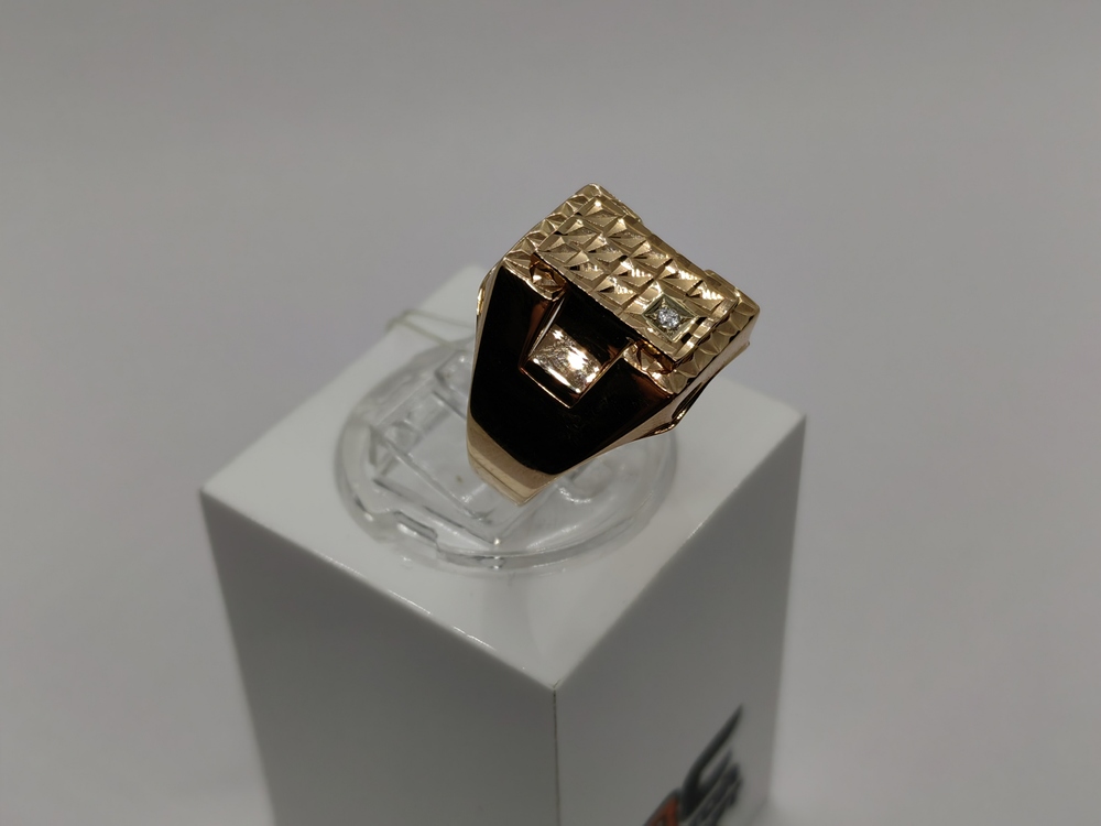 КОЛЬЦО ПЕЧАТКА с камнем (Au 585)