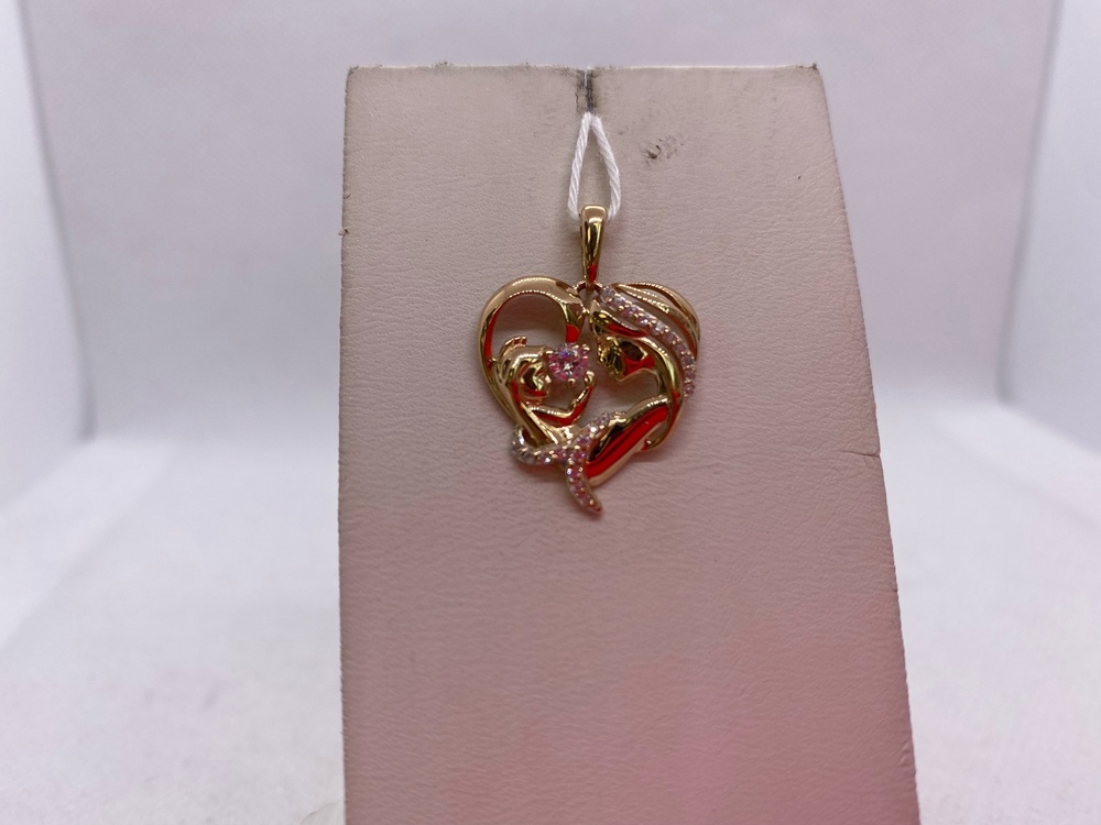 ПОДКМИ585 ПОДВЕСКА С КАМНЯМИ (Au 585)