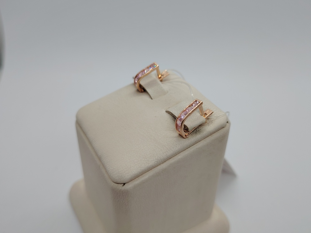 021501 СЕРЬГИ С КАМНЯМИ (Au 585)