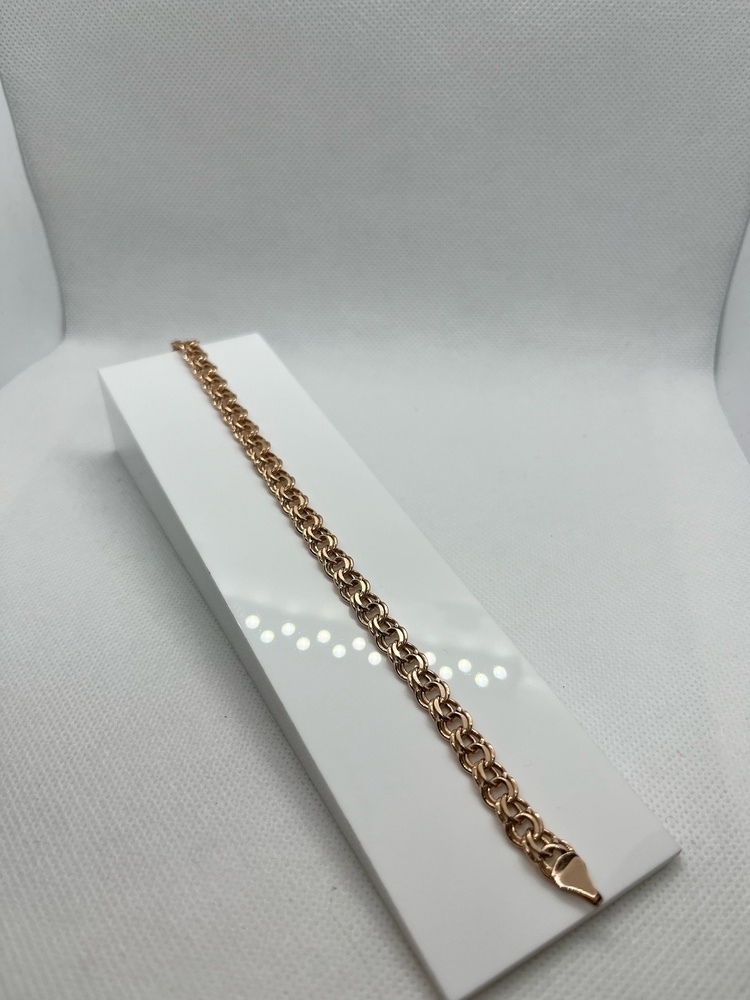 БРАСЛЕТ ПУСТОТЕЛЫЙ Бисмарк (Au 585)