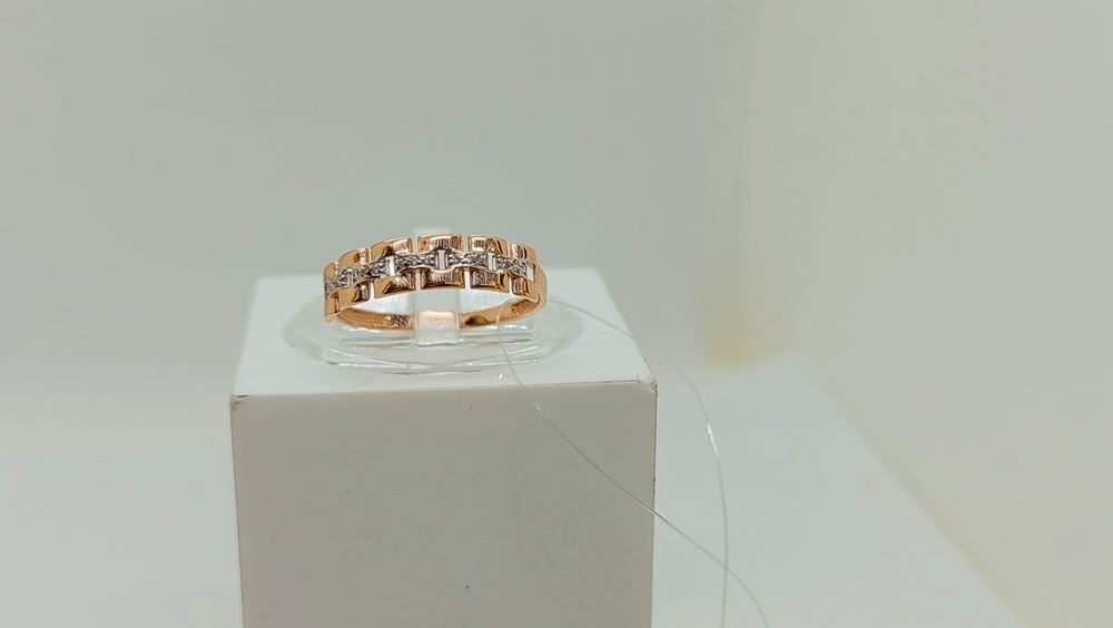 КОЛЬЦО С КАМНЯМИ (Au 585)