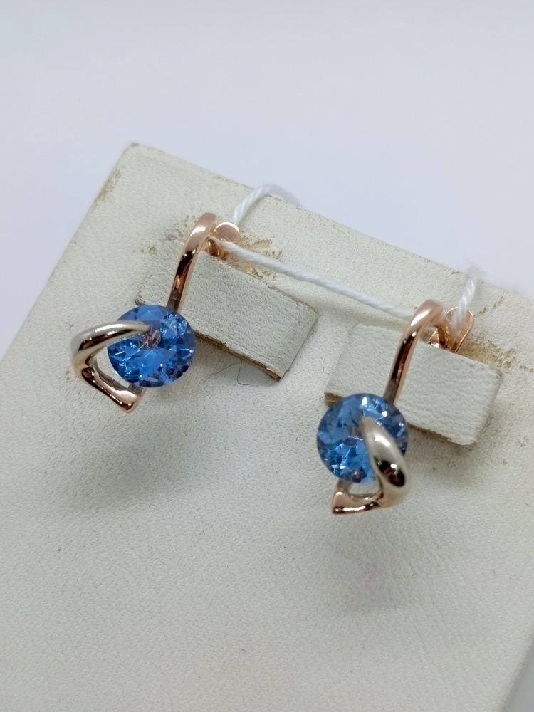 СЕРЬГИ С КАМНЕМ (Au 585)