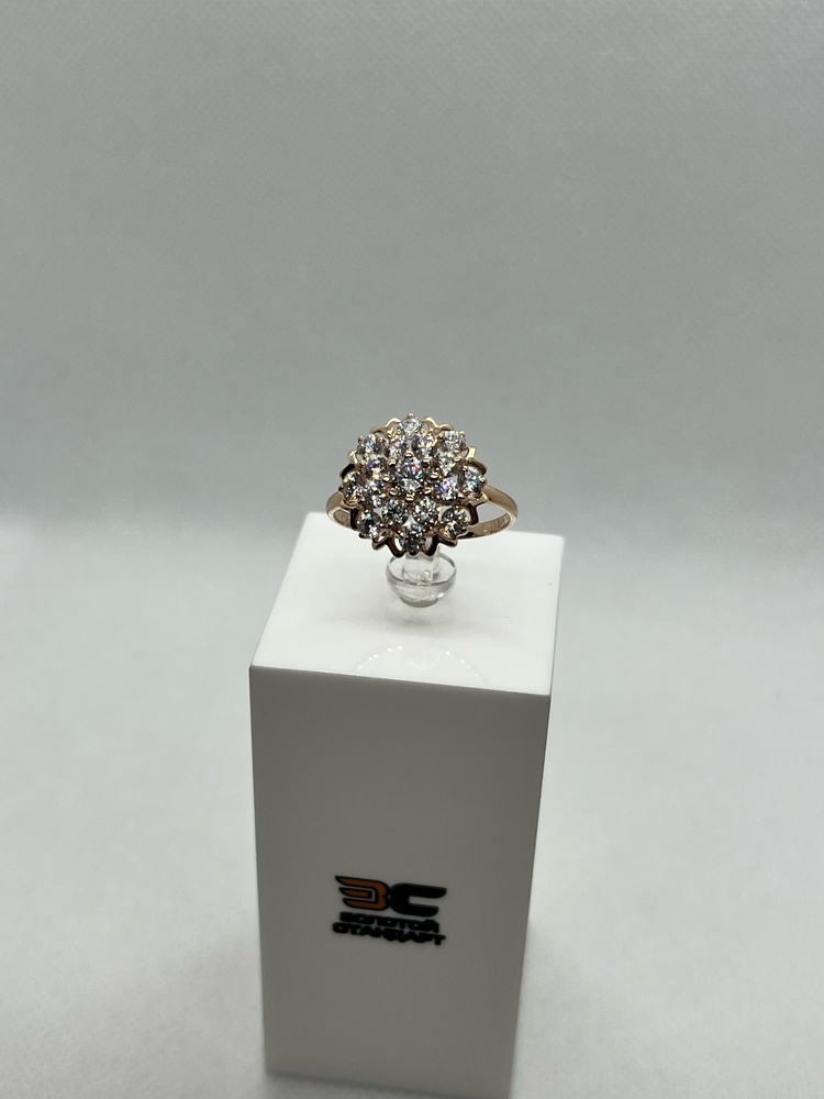 КОЛЬЦО С КАМНЯМИ (Au 585)