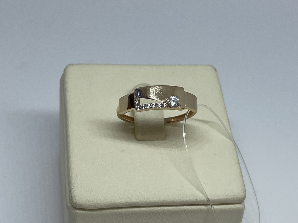 КОЛЬЦО С КАМНЯМИ (Au 585)