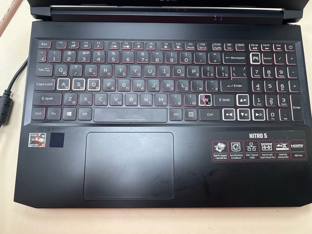 Ноутбук Acer; Ryzen 5 5600H, GeForce RTX 3060, 16 Гб, 512 GB, Нет